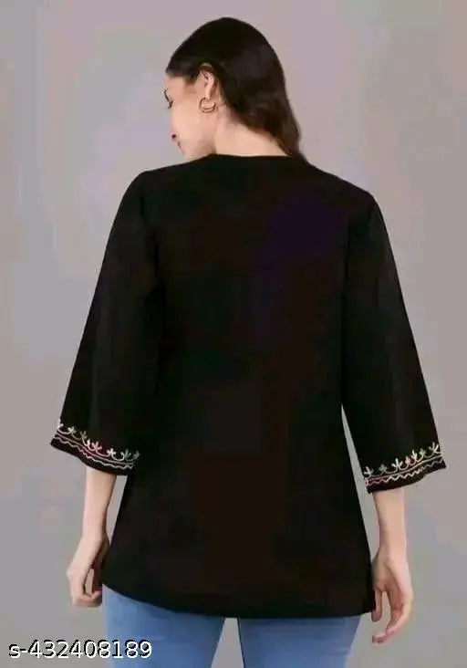 Black Kurti For Women or Girls