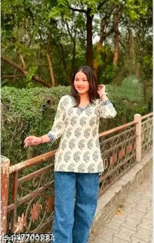 Printed Kurti For Women or Girls