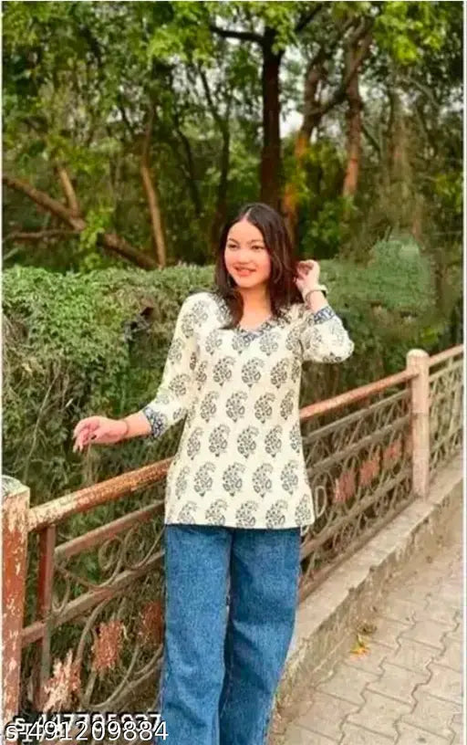 Printed Kurti For Women or Girls