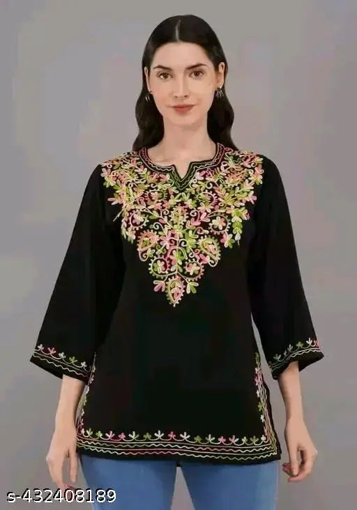 Black Kurti For Women or Girls