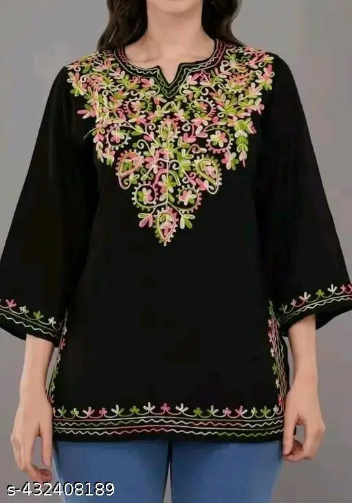 Black Kurti For Women or Girls