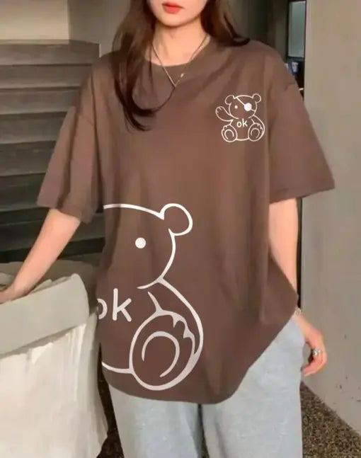 Trendy Oversized Printed Tshirts For Women