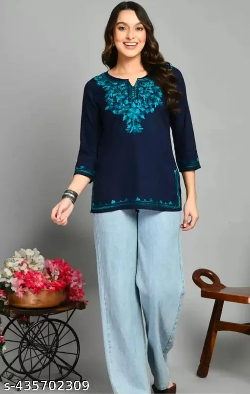 New Fashion Cotton Kurti Top For Girls