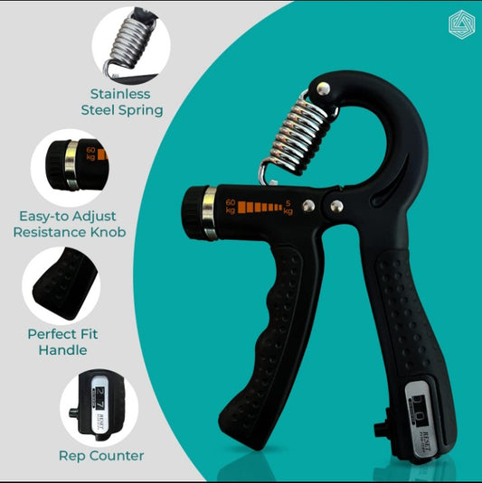 Hand Gripper with Built-In Rep Counter